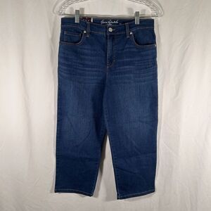 New Gloria Vanderbilt Amanda Capri Women's 6 Dark Wash Slimming Classic Rise